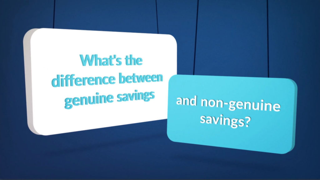 Genuine vs non genuine savings explained